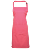 Colours bib apron with pocket