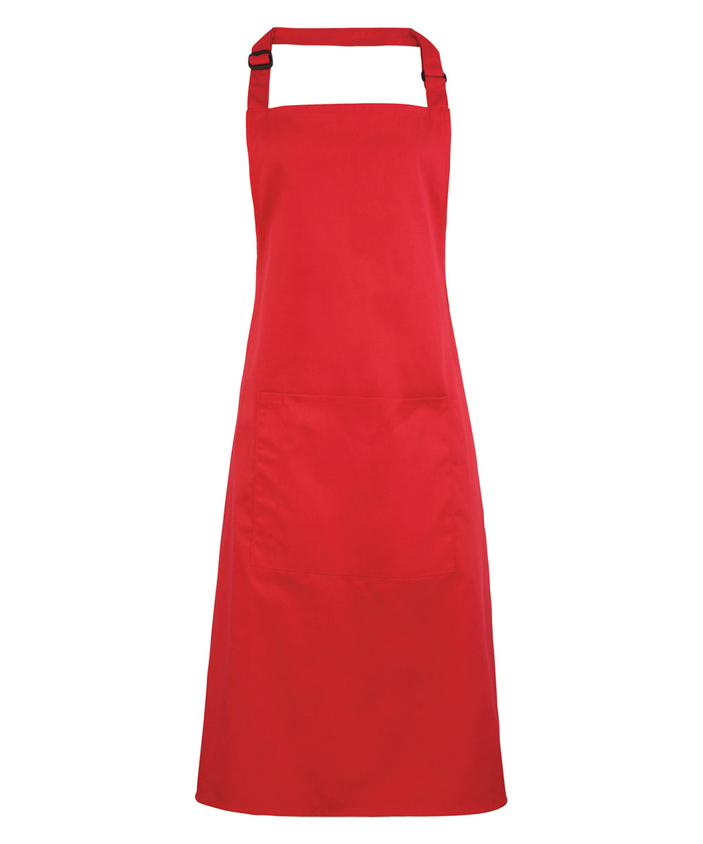 Colours bib apron with pocket