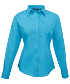 Women's poplin long sleeve blouse
