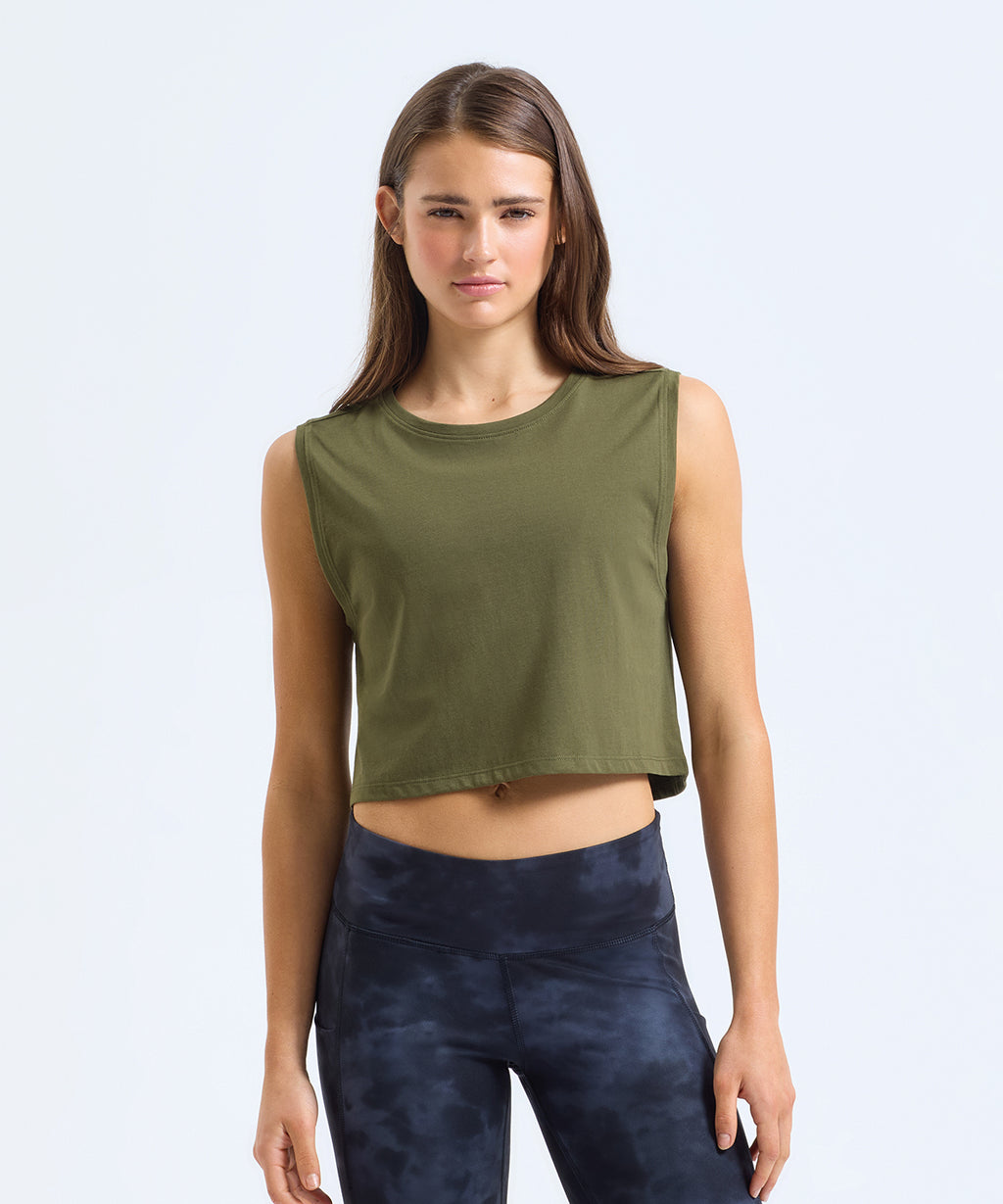 Women’s TriDri® organic crop tank